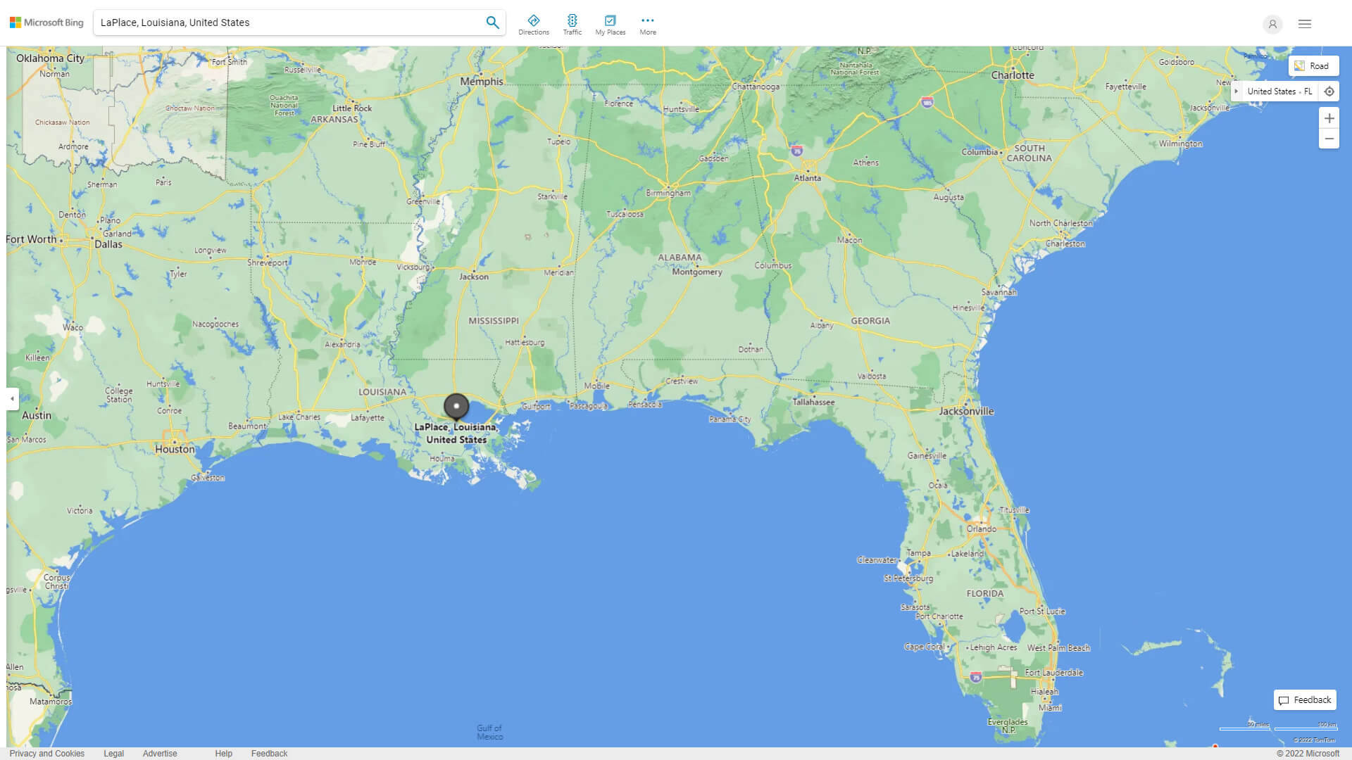 Laplace Map Louisiana